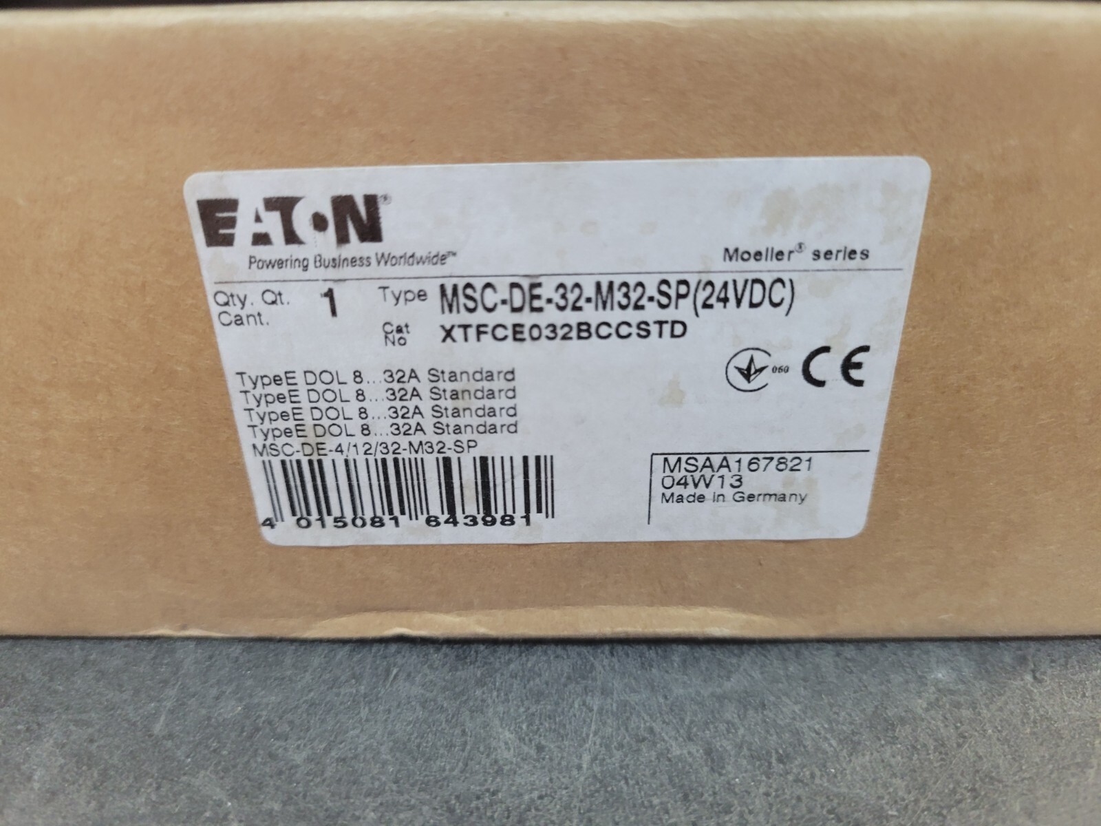 Eaton MSC-DE-32-M32-SP /XTFCE032BCCSTD.