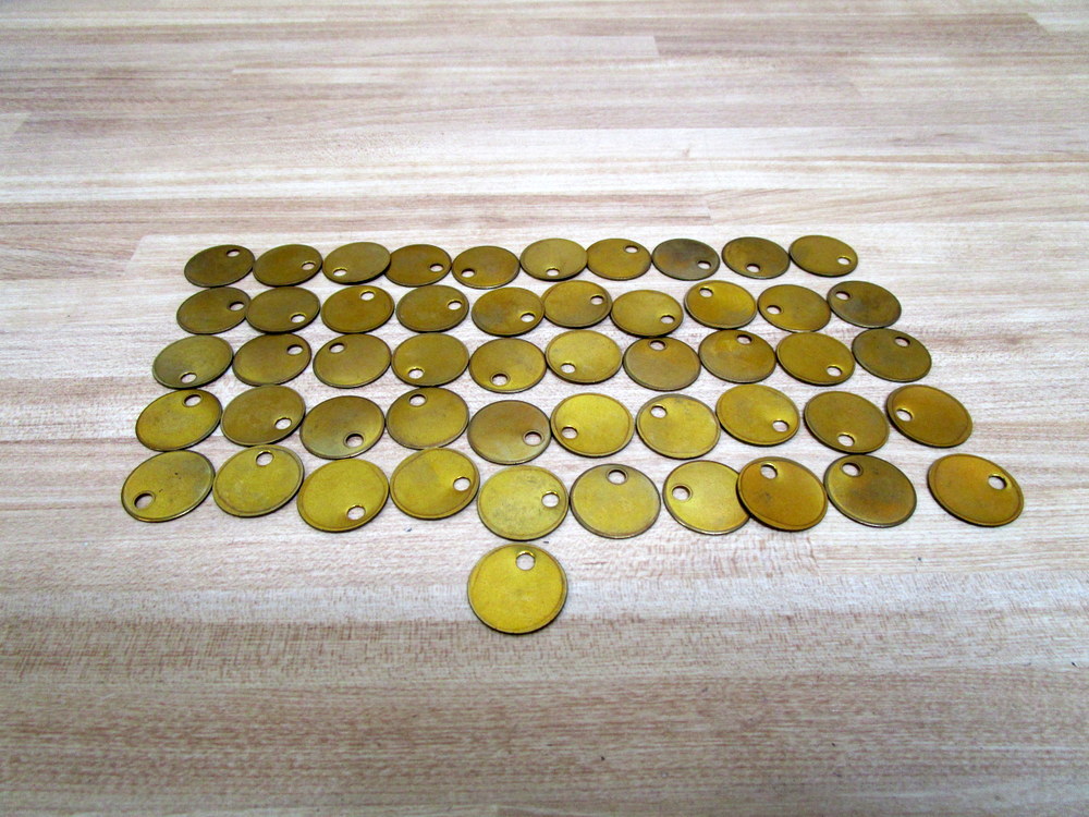 CH Hanson 1078B Brass Tags 1078B (Pack of 51)