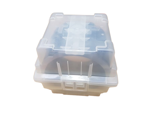 Entegris E400-083-101 Clear Multiple Wafer Carrier With 25 Film Frame Rings