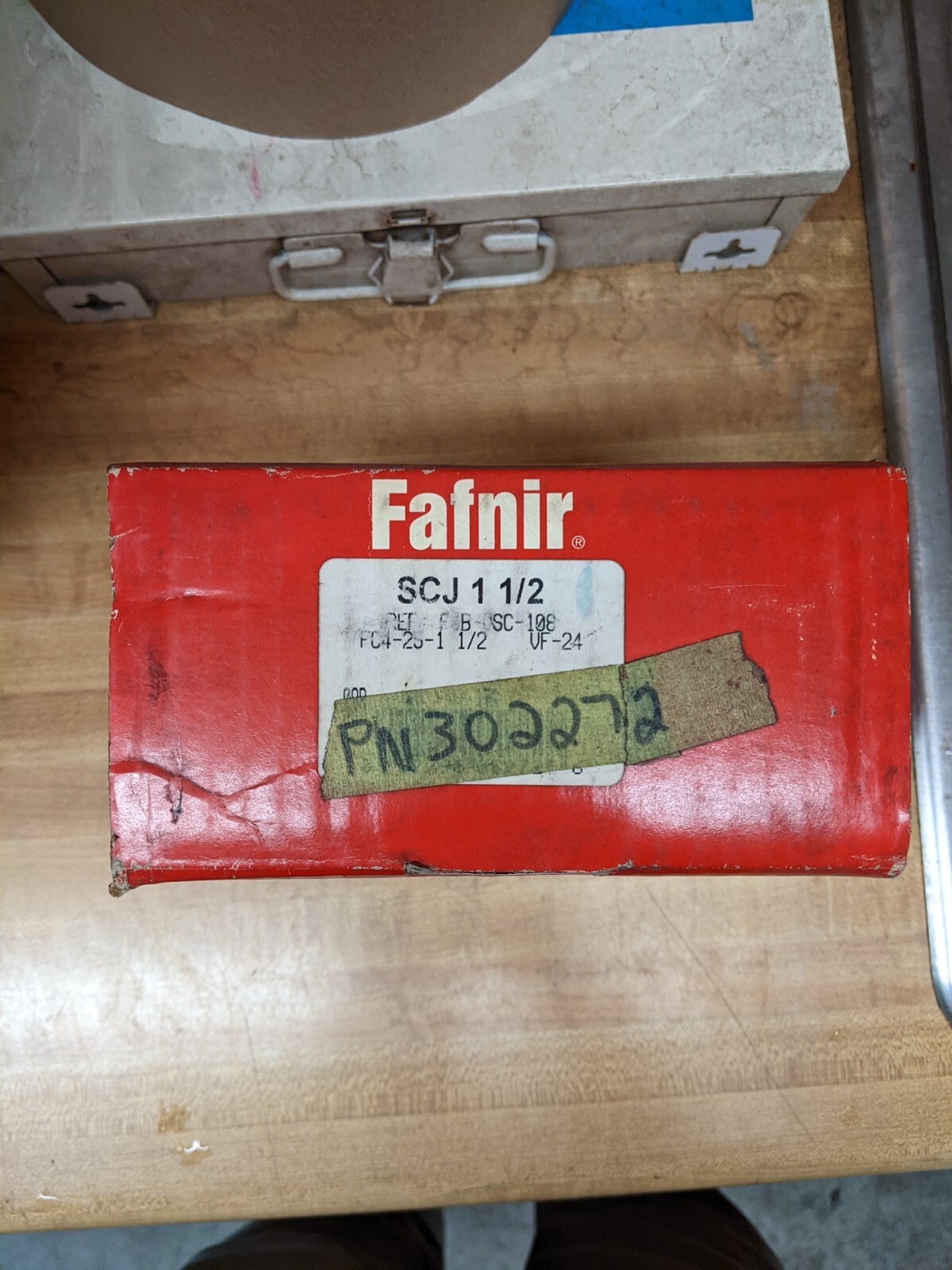 MB FC4-25-1 Bearing 1-3/16 inch ID Ball Flanged Four Bolt Set Screw Locking N…
