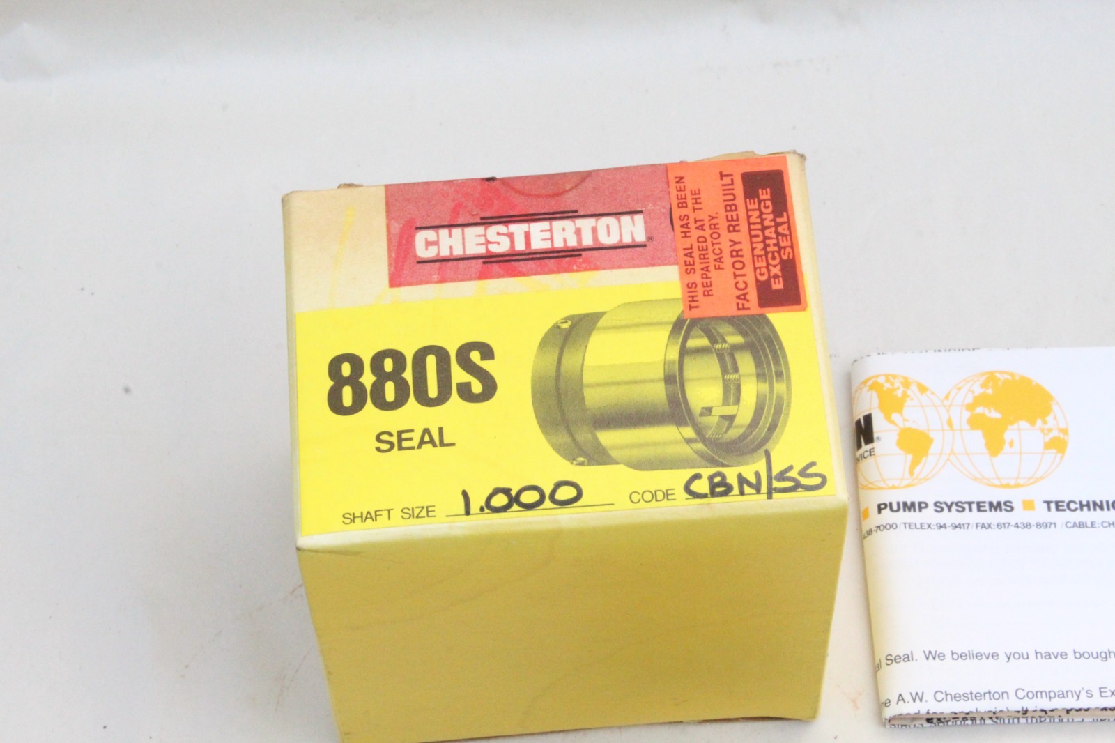 CHESTERTON 52343, 880S SEAL 1.000″, CBN/SS