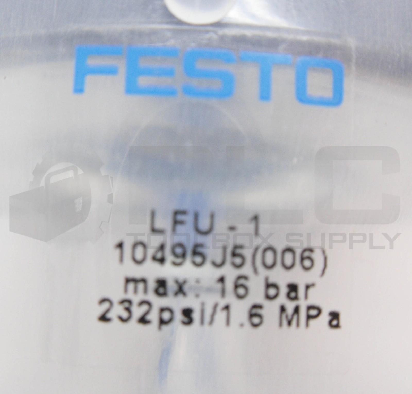 NEW FESTO LFU-1 / 10495 FILTER, 232PSI/1.6MPA