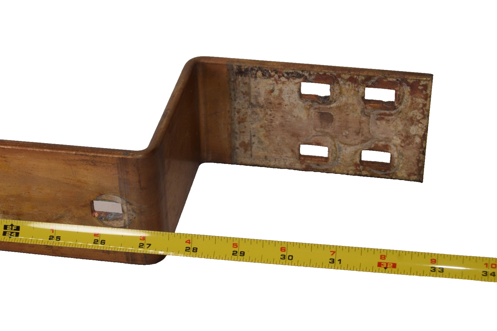3″ x 33″ x 1/4″ (+4″ offset Step) Copper Flat BusBar bus bar buss bar Stock