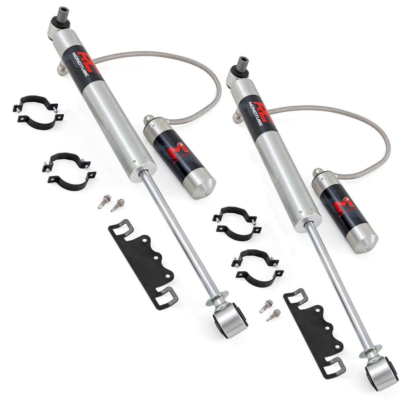 Rough Country M1R Monotube Front Shocks with External Reservoir for Jeep