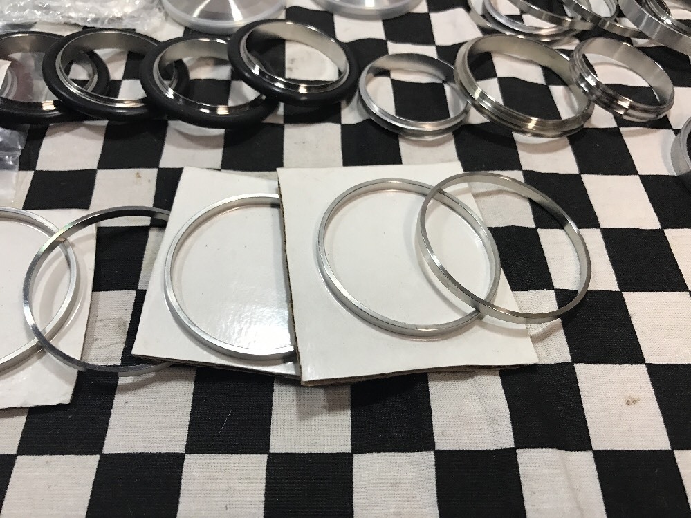 MDC VACUUM NW40 Blank Cap, NW40 to 1/4″, CENTERING RING, BIG LOT #136AF