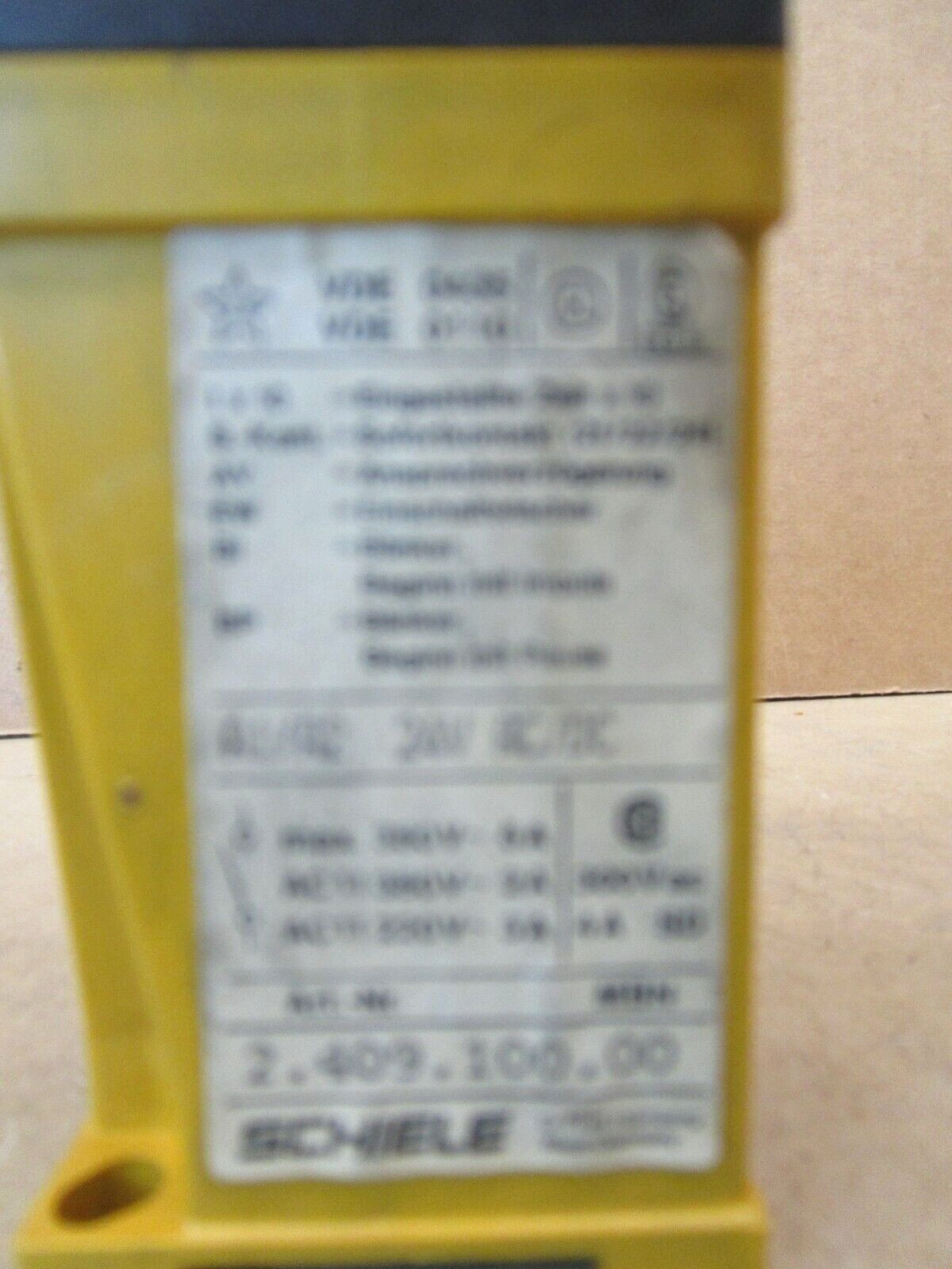 Schiele MBN Timer Relay 2.409.100.00 A1/A2 24V AC/DC 47231LR