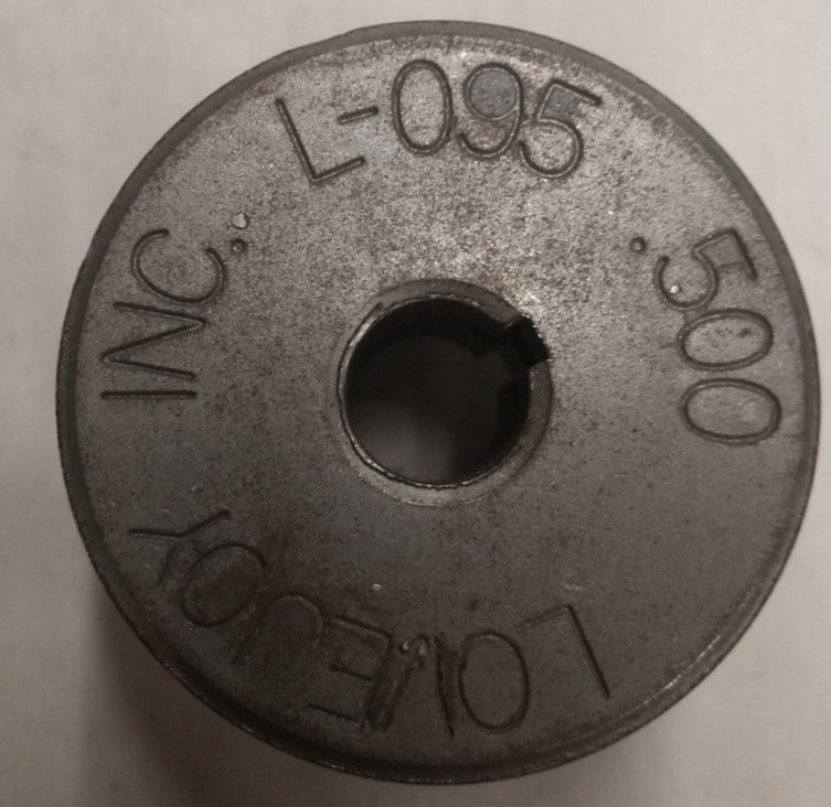 SC L-095-500 – L095 Series 3 Jaw Coupler for 1/2” Keyed Shaft – Used