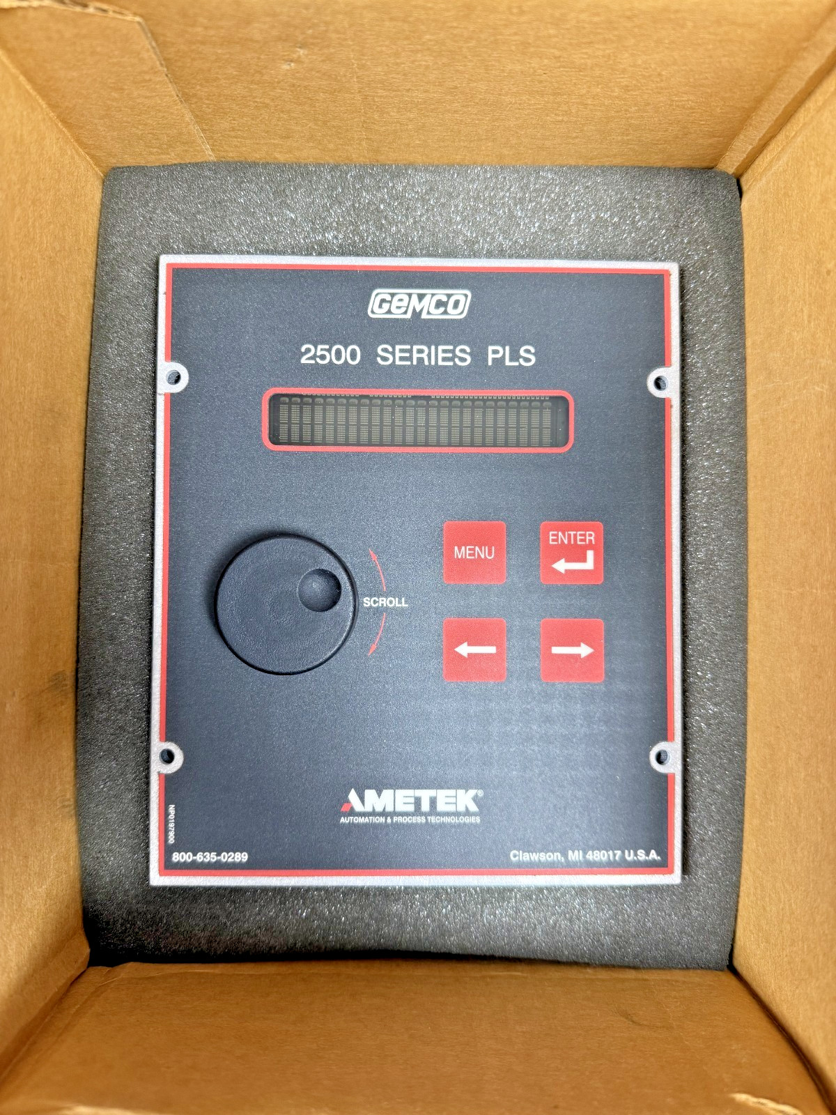 Ametek Gemco 2500 SERIES PLS Remote Operator Interface 2500RX