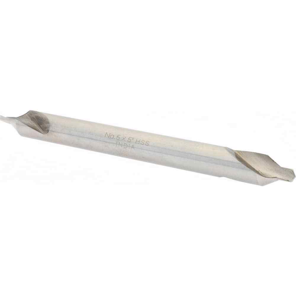 Polished HSS Combo Drill & Countersink: #4-1/2, 3/8″ Diam, 9/64″ Point, 4″ OAL