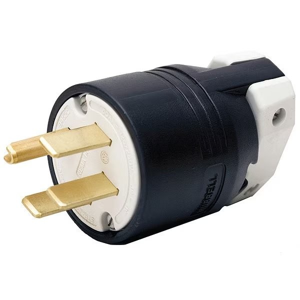 Hubbell Wiring Device-Kellems HBL9451C Straight Blade Plug, 14-50P, 50