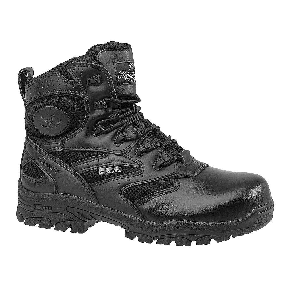 THOROGOOD SHOES 804-6190 6-Inch Work Boot,XW,9 1/2,Black,PR 20ZL47