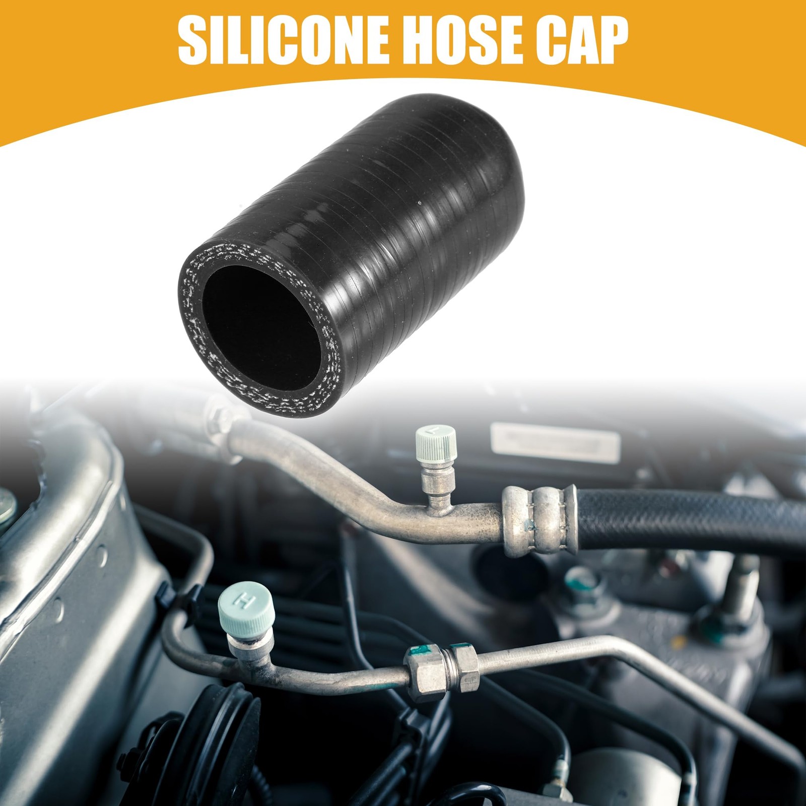 1Pc 25mm 0.98″ ID Universal Silicone Coolant Cap Intake Vacuum Hose End Plug …