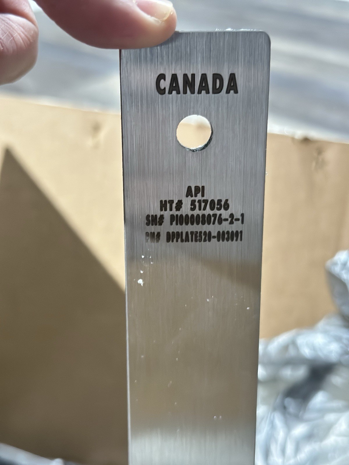 DANIEL – 316/316L 600 INLET 12″ ORIFICE PLATE – PADDLE MODEL 520 – NEW IN BOX!