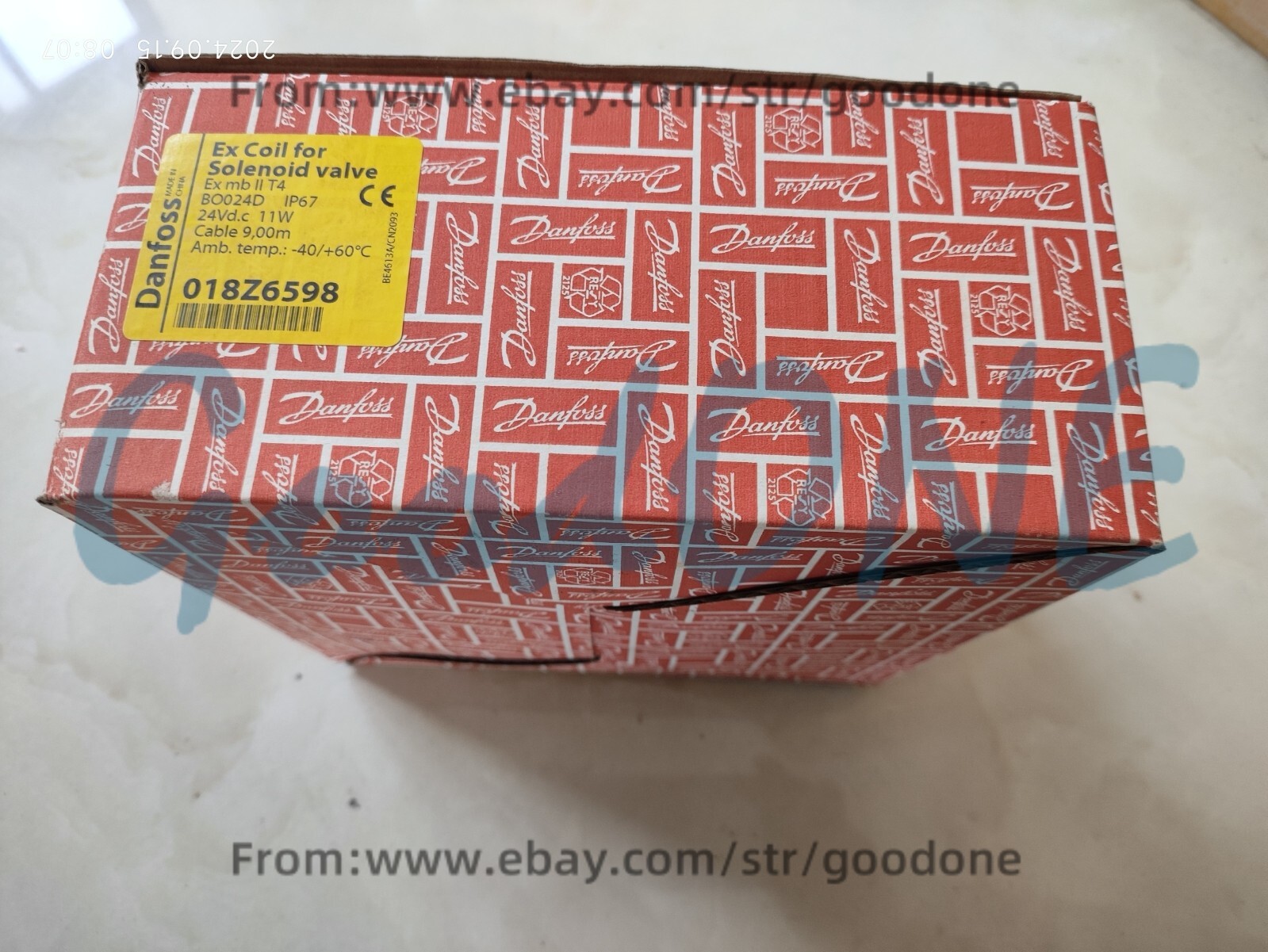 1PC New Danfoss Solenoid Valve Coil 018Z6598 (replace 018Z6596