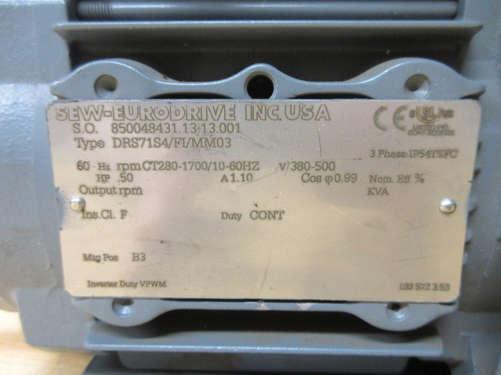 SEW-Eurodrive DRS71S4/FI/MM03 Servo Motor MM03D-503-00