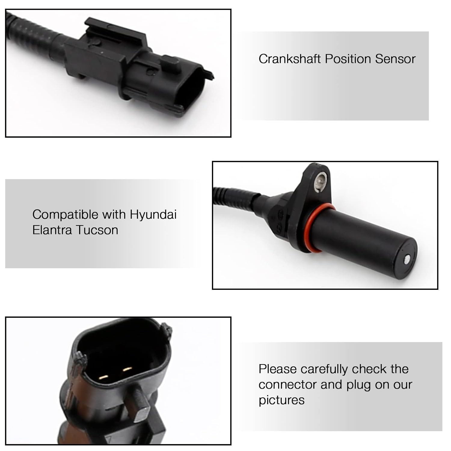 Crankshaft Position Sensor 39180-2B000 for Hyundai Kia Elantra Soul