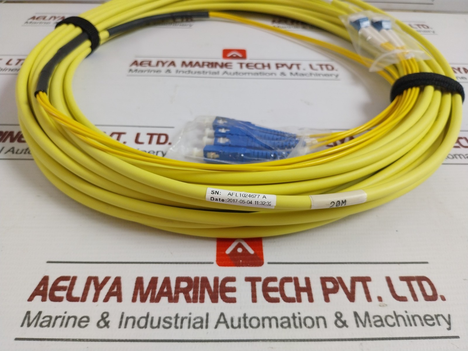 AFL R1LCSC20M-4-2911 Duplex Single Mode Fiber Optic Patch Cable 20M