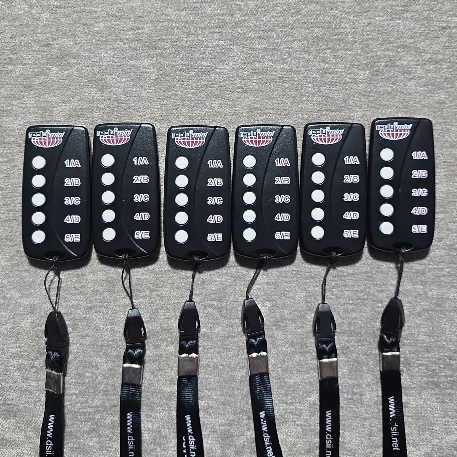 Lot of 6 CRS5000 Remote Controllers (1A–5E) – Used – Tested / Working !