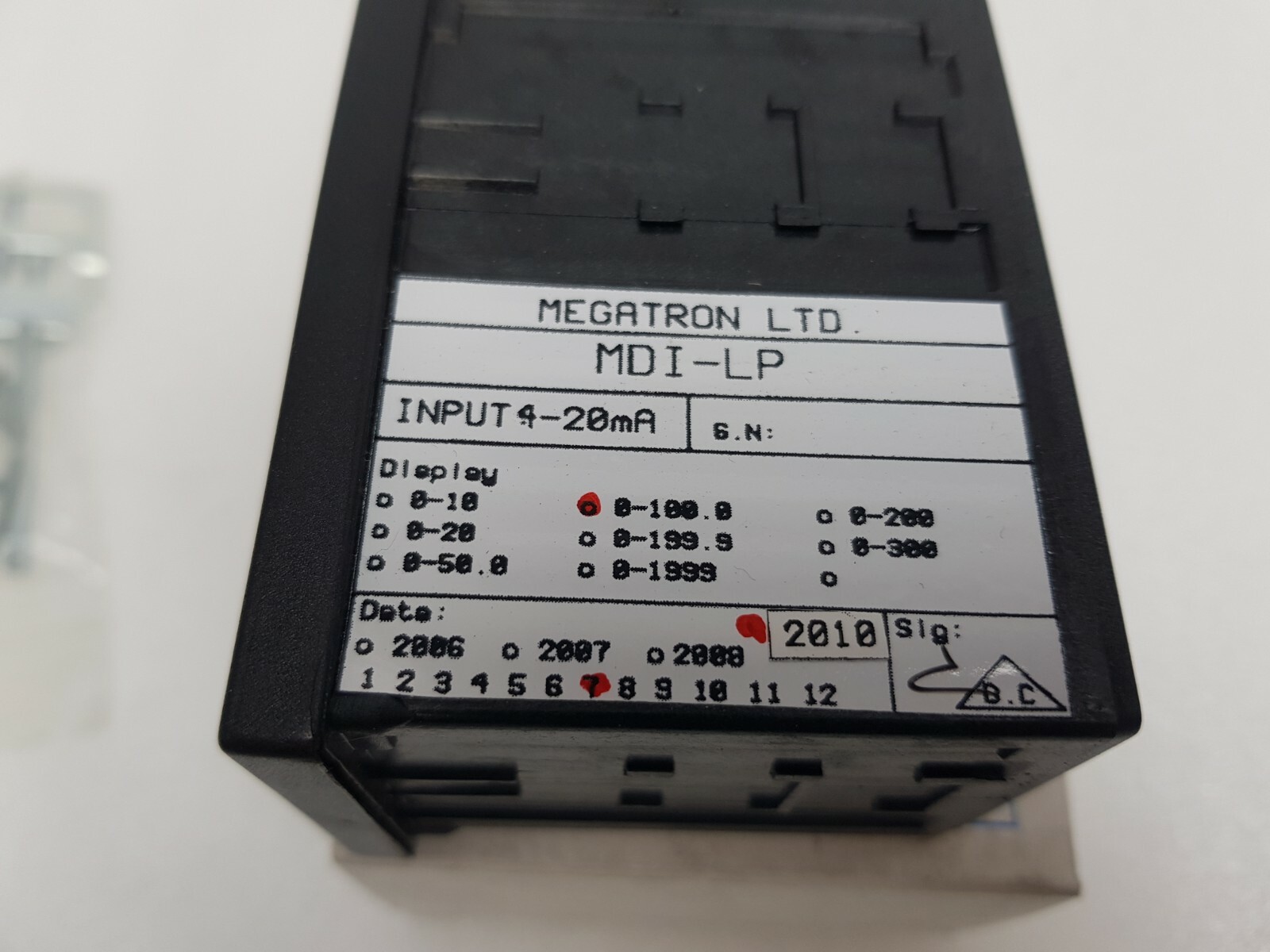 MEGATRON CONTROLLER MDI-LP 4-20mA, Display 0-100.0