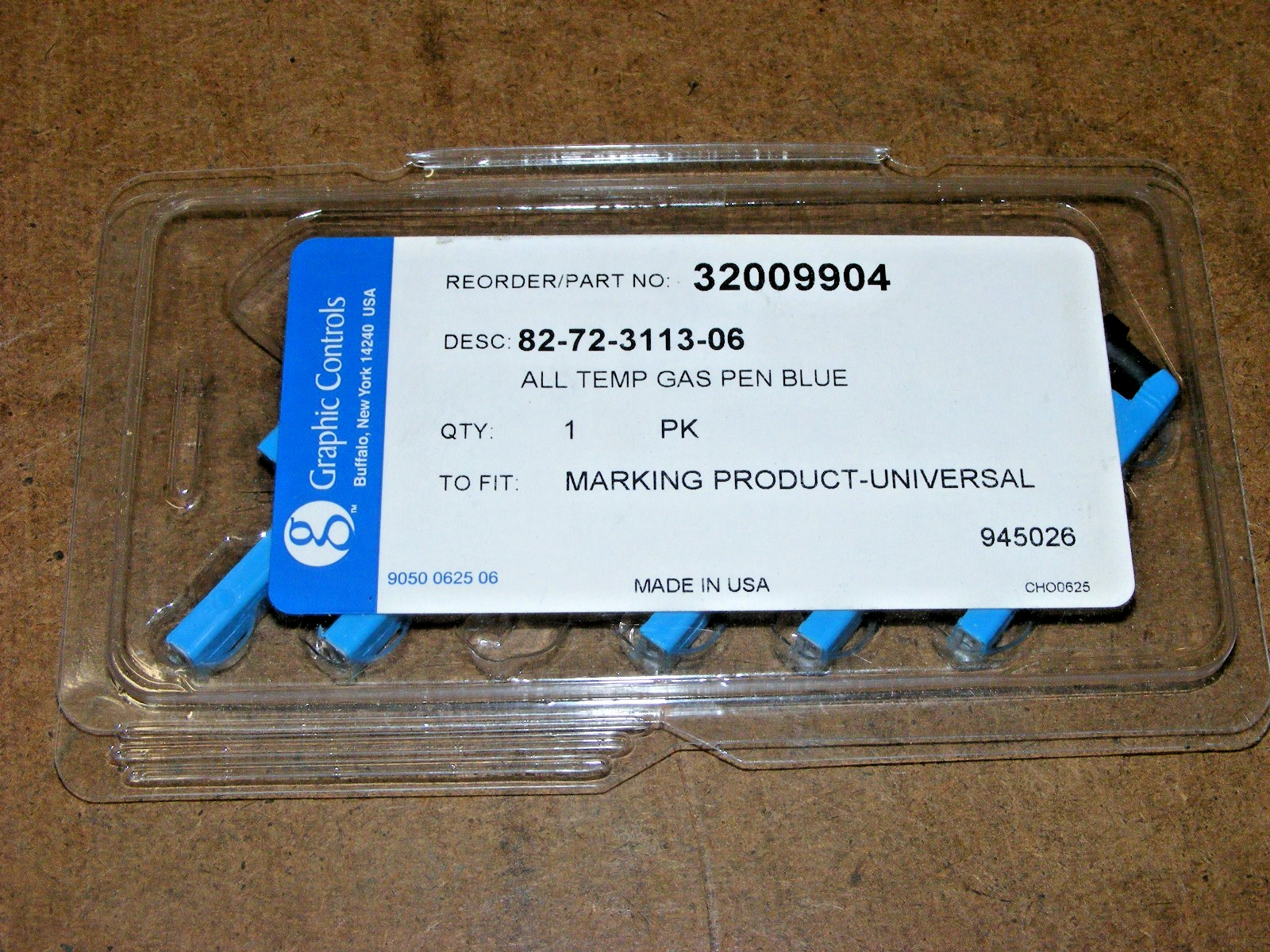 Graphic Controls 82-72-3113-06 Blue Pen – 6 Pack (a43)