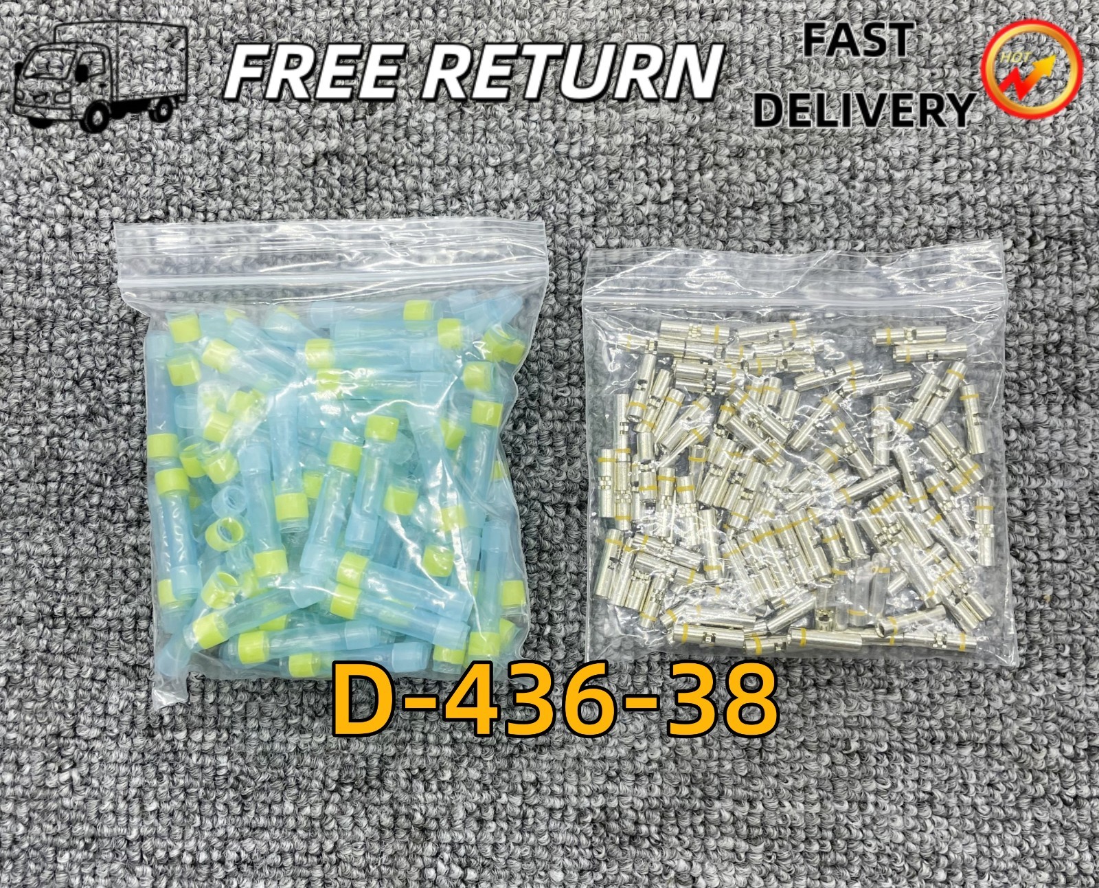 New 100pcs pack D-436-38 Plastic Case terminal for Military Aviation 650076-000