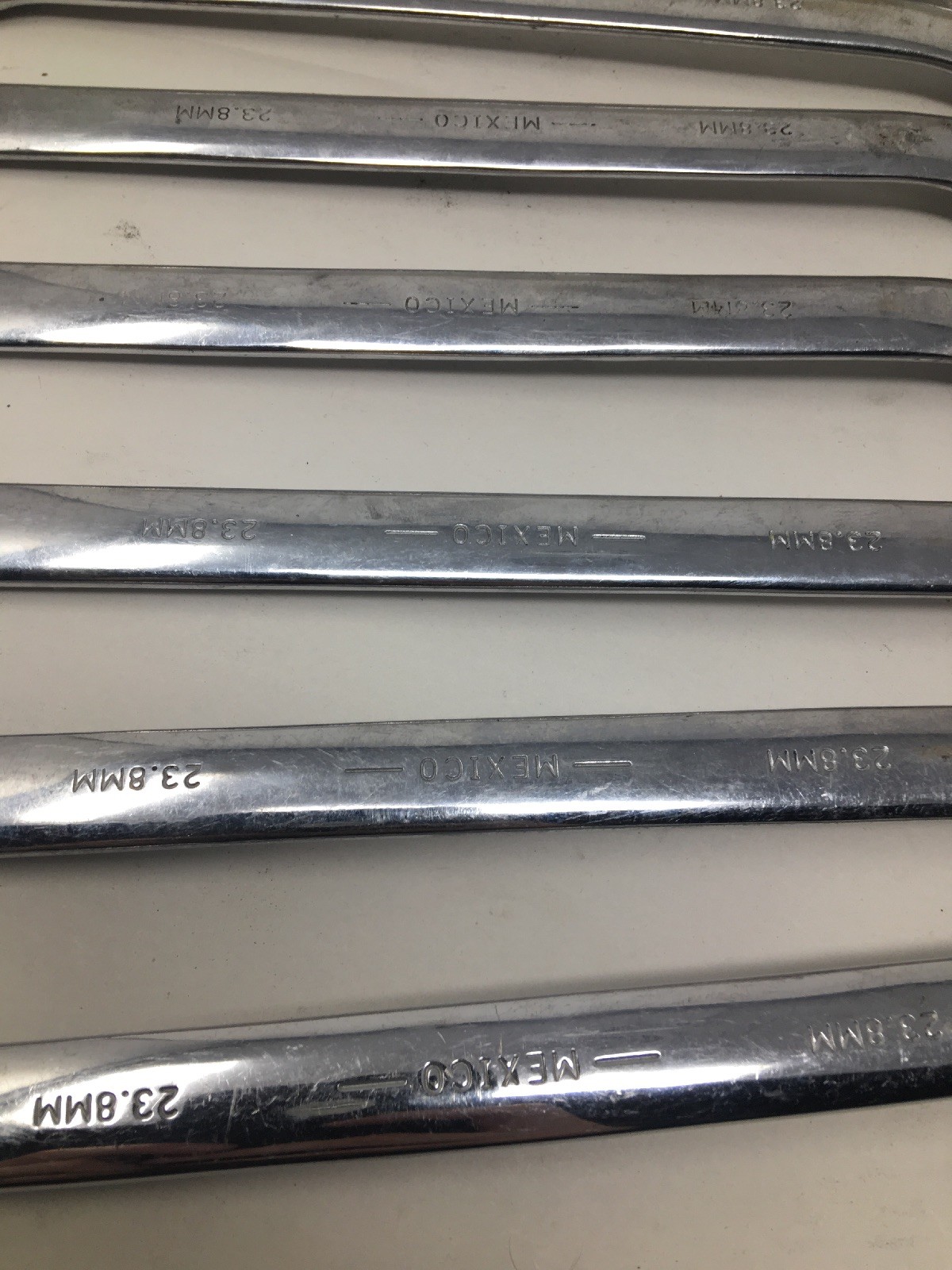 Lot Of 7 Urrea 1230, 12-point Combination Open/Box End Wrenches, All Are 15/16″