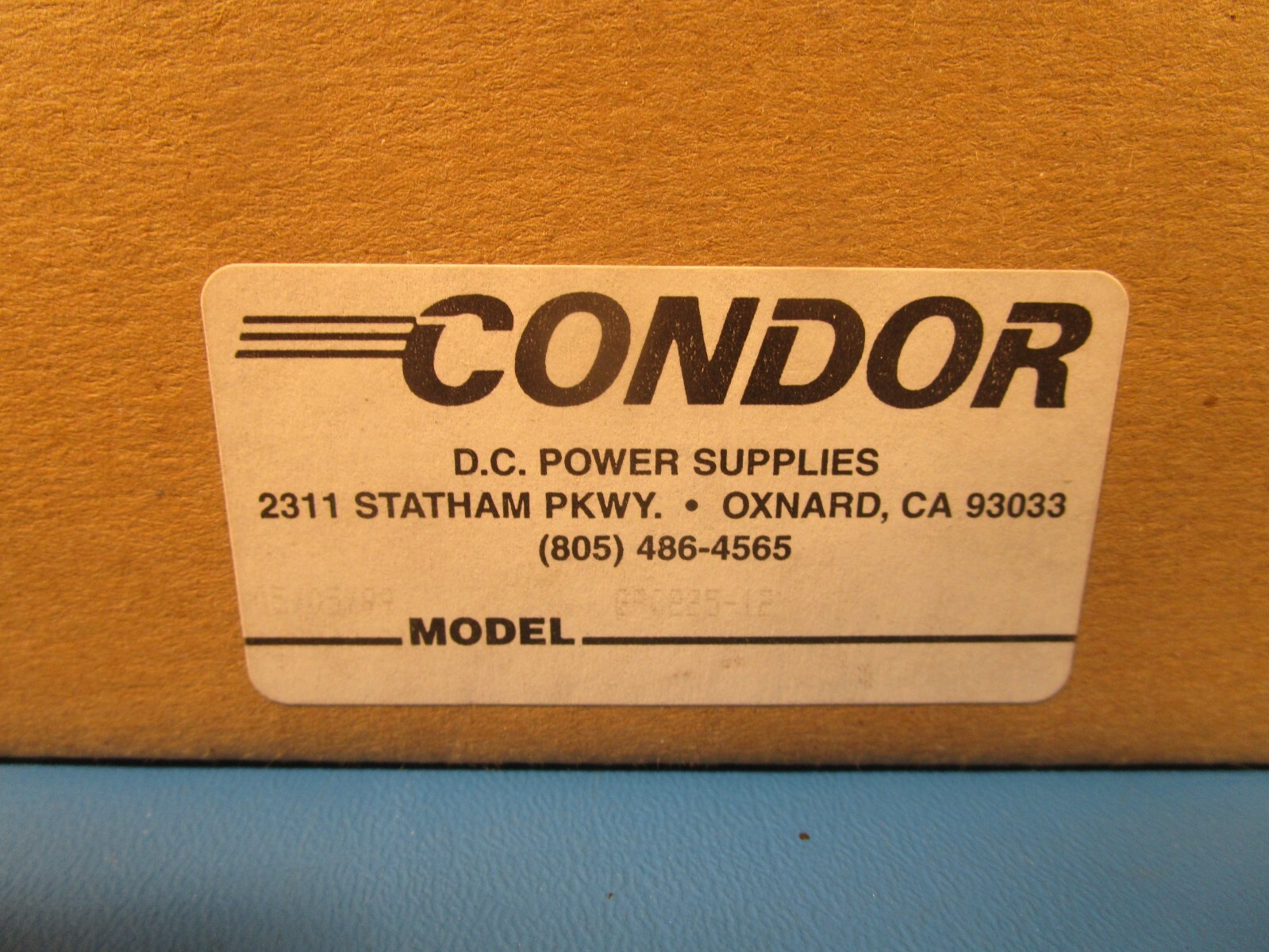 Condor GPC225-12, 12V DC, Power Supply, Input 100-240V ~ 5.5A, 47-63Hz