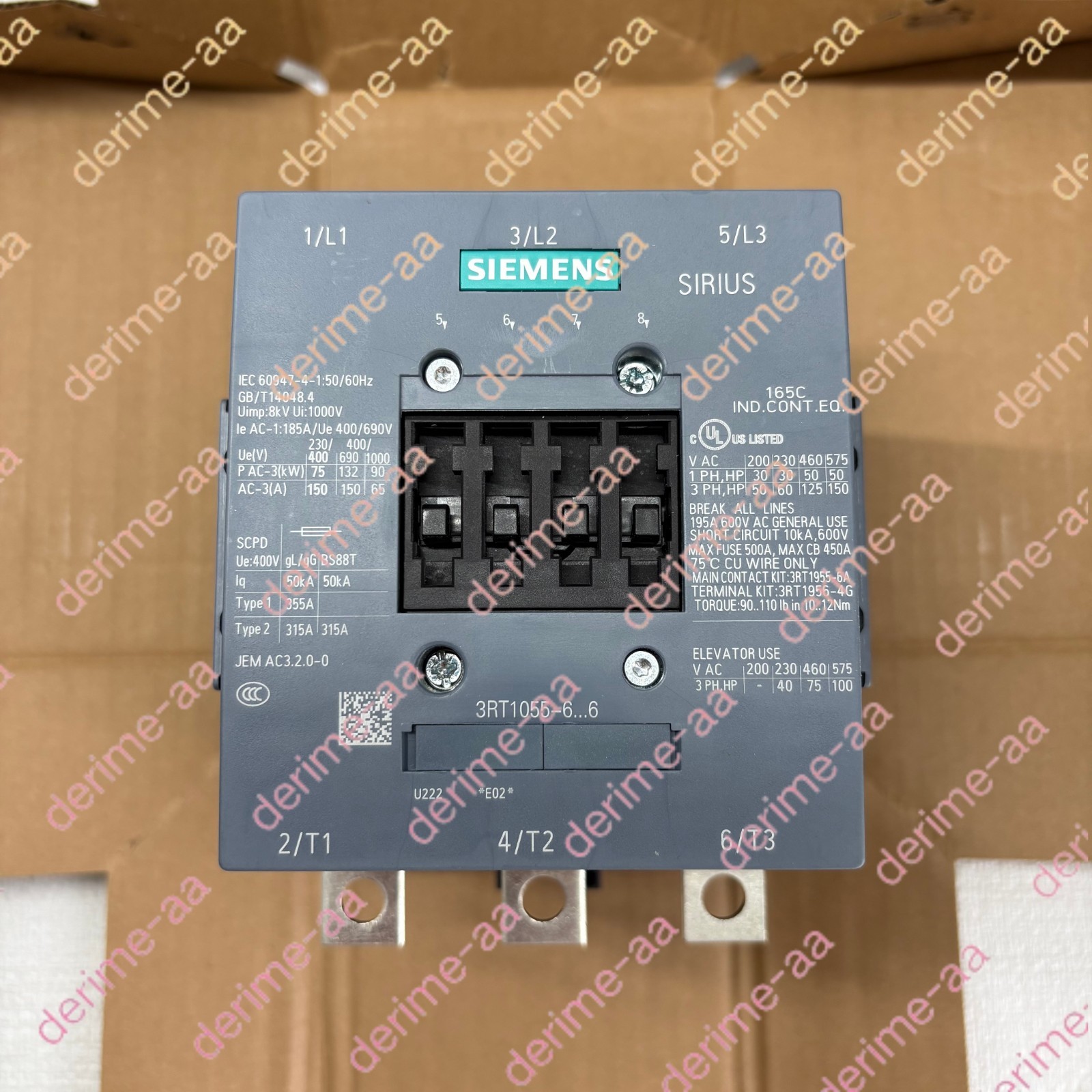 Siemens 3RT1055-6AF36 Contactor#1pcs new in box