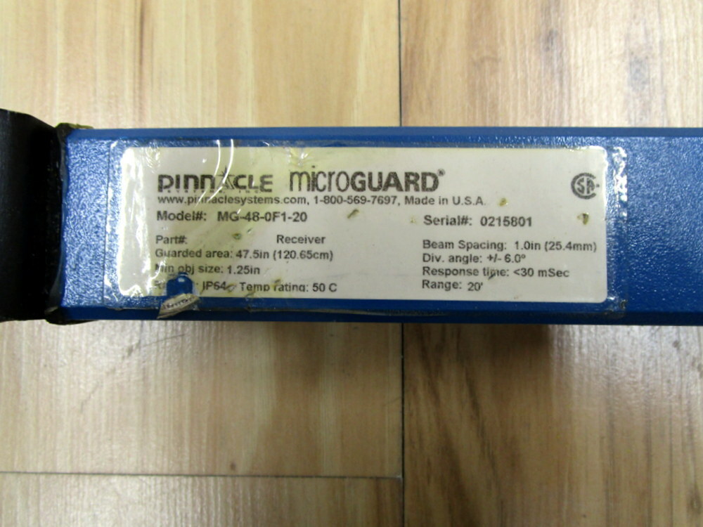 Pinnacle MG-48-0F1-20 Light Curtain MG480F120 Receiver