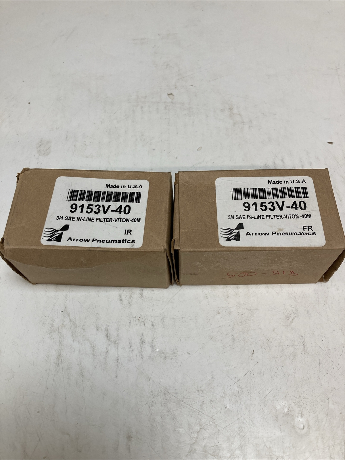 Lot Of 2 NEW Arrow Pneumatics In-Line Filter 9153V-40 | U.S.A. SELLER
