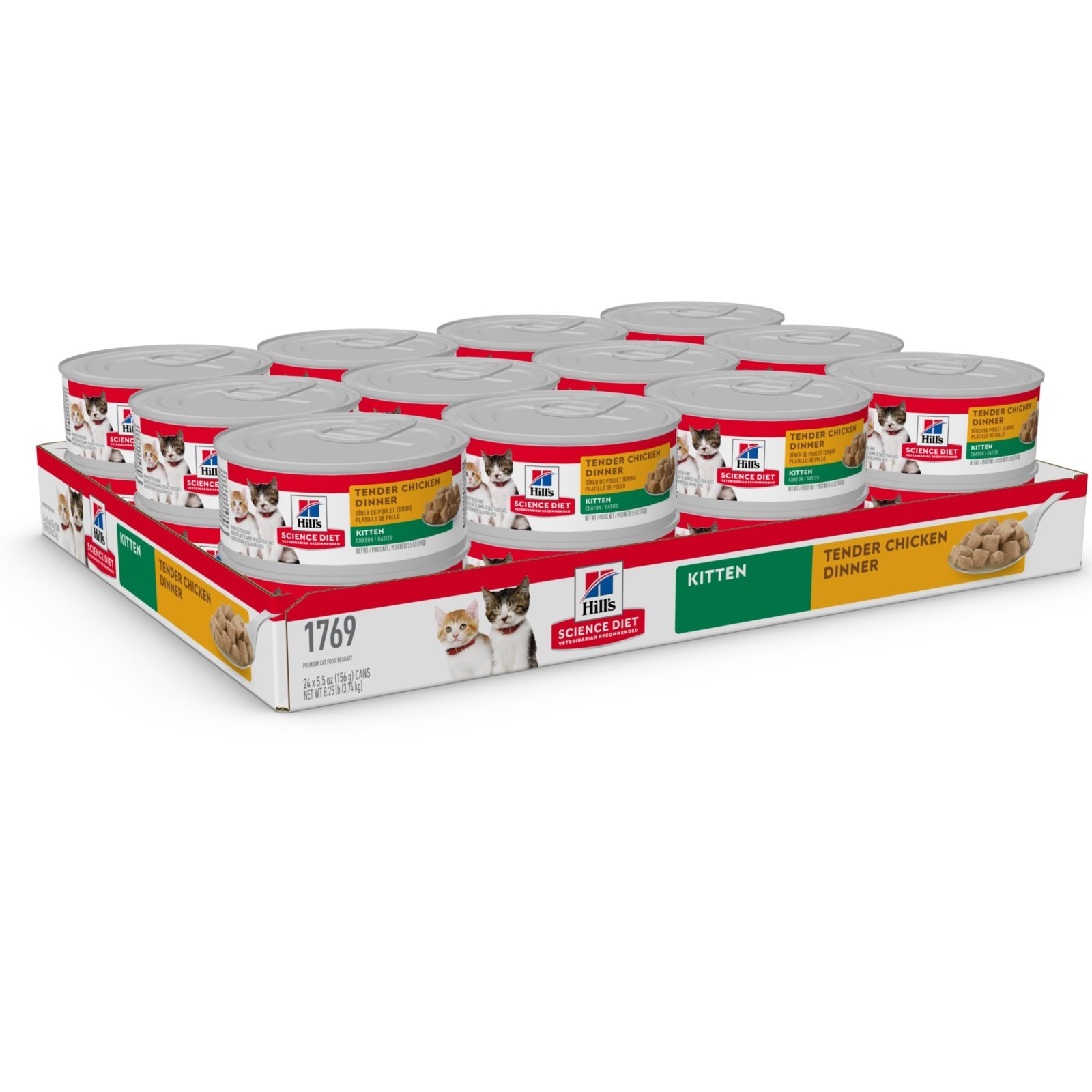 Hill’s Science Diet Kitten, Kitten Premium Nutrition, Chicken, (24) 5.5 oz Can