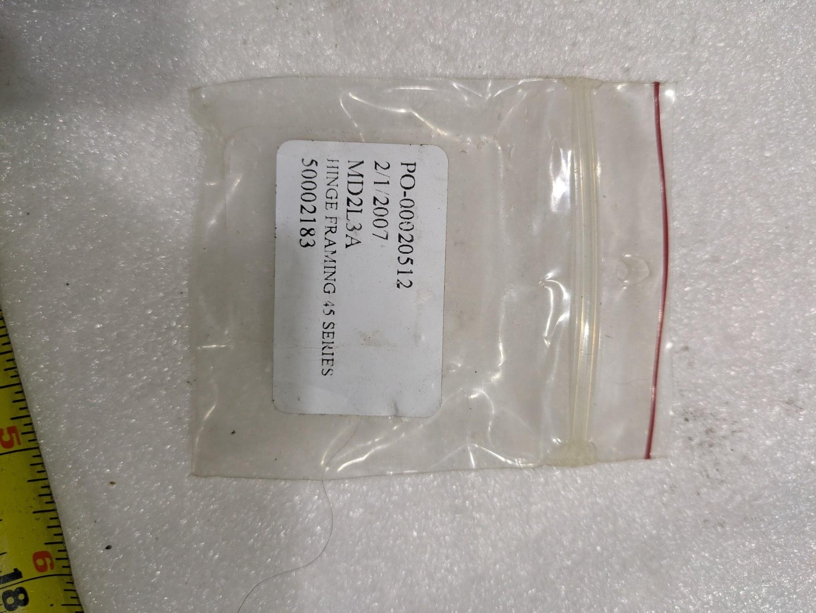 HINGE FRAMING 45 SERIES PO-00020512 MD2L3A