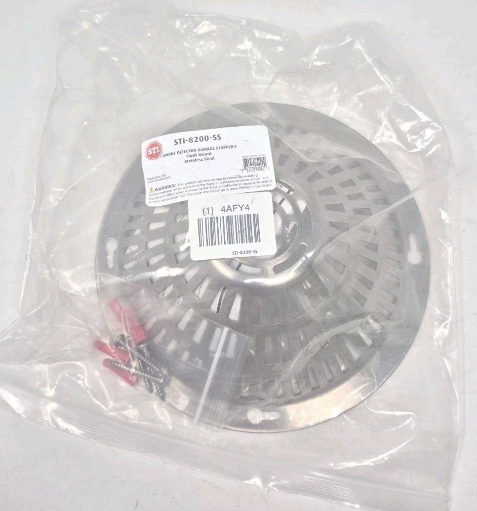 Safety Technology International STI-8200-SS Stainless Steel Smoke Detector Cover