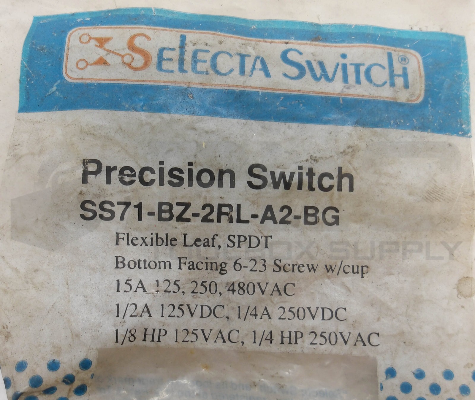 NEW SELECTA SWITCH SS71-BZ-2RL-A2-BG PRECISION SWITCH 15A BZ-2RL-A2