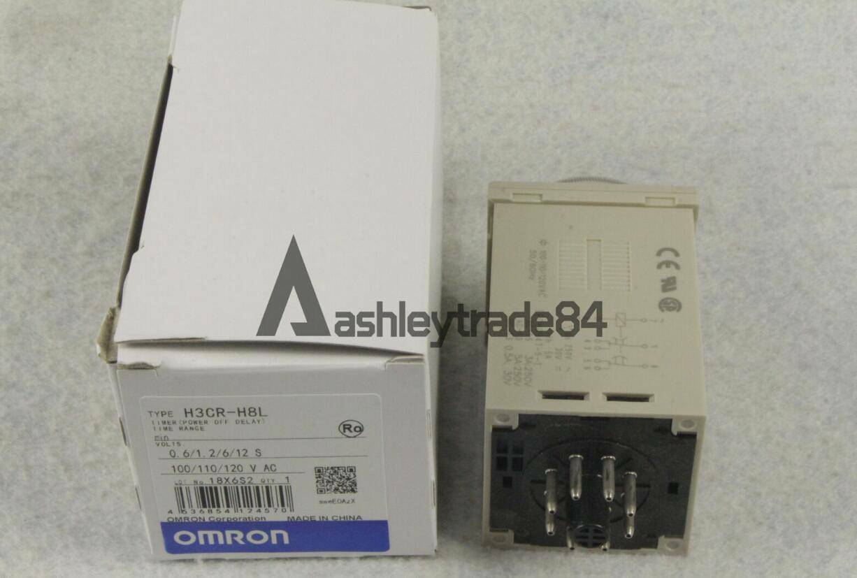New One H3CR-H8L Omron H3CRH8L Timer Power OFF Delay 100-120VAC IN BOX New