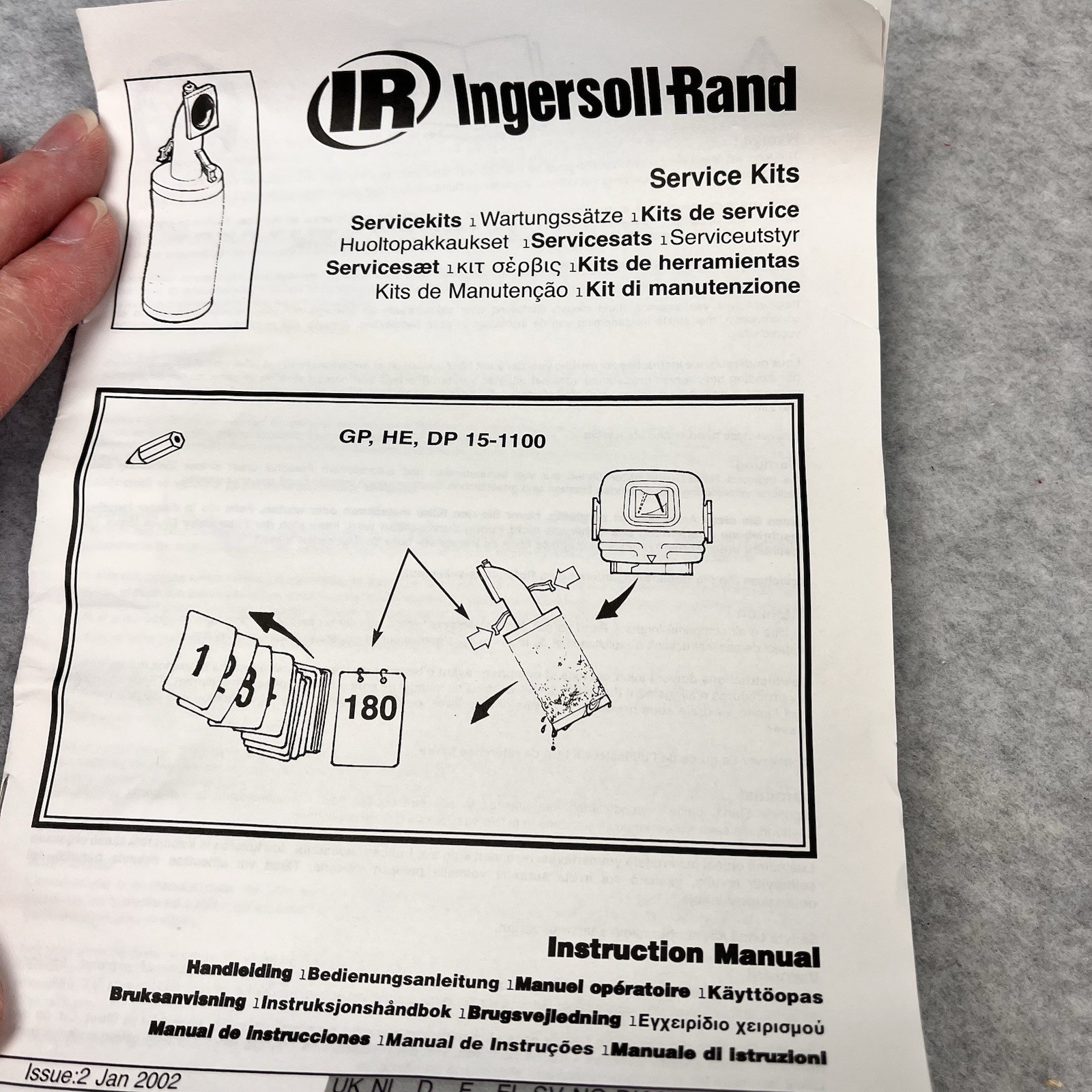 OEM Ingersoll Rand #88343025 Replacement Filter Czech Republic NOS
