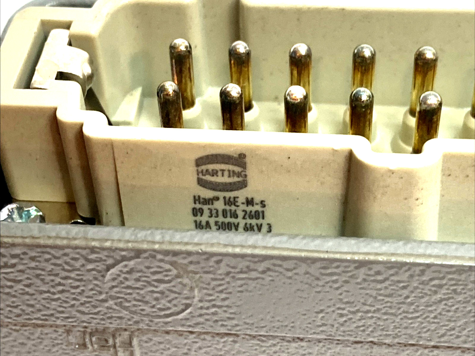 Harting Han 16B Side Entry Hood M25 w/ 09330162601 Insert Connector Industrial