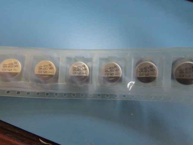 NIC COMPONENTS CORP NACZ681M16V10X10.5TR13 Qty of 140 per Lot CAP ALUM 680UF 16