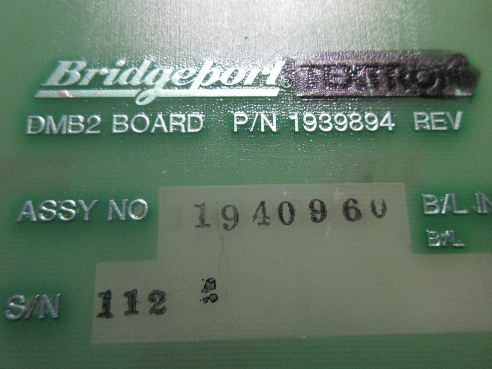 BRIDGE PORT CIRCUIT BOARD P/N 1939894 1940960 DMB2
