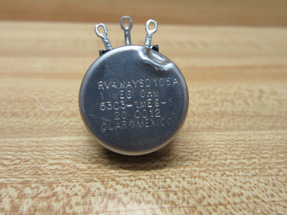 Clarostat RV4NAYSD105A Rotary Potentiometer 53C3-1 1-MEG-S