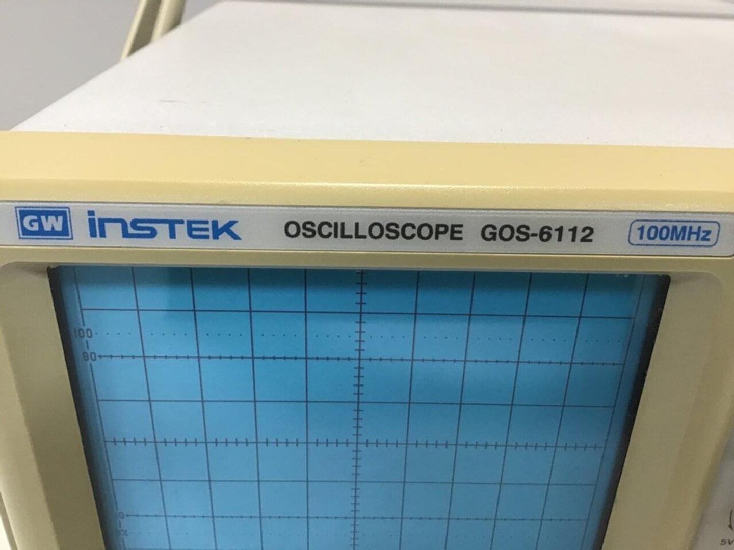 GW INSTEK Oscilloscope GOS-6112 Used #119525
