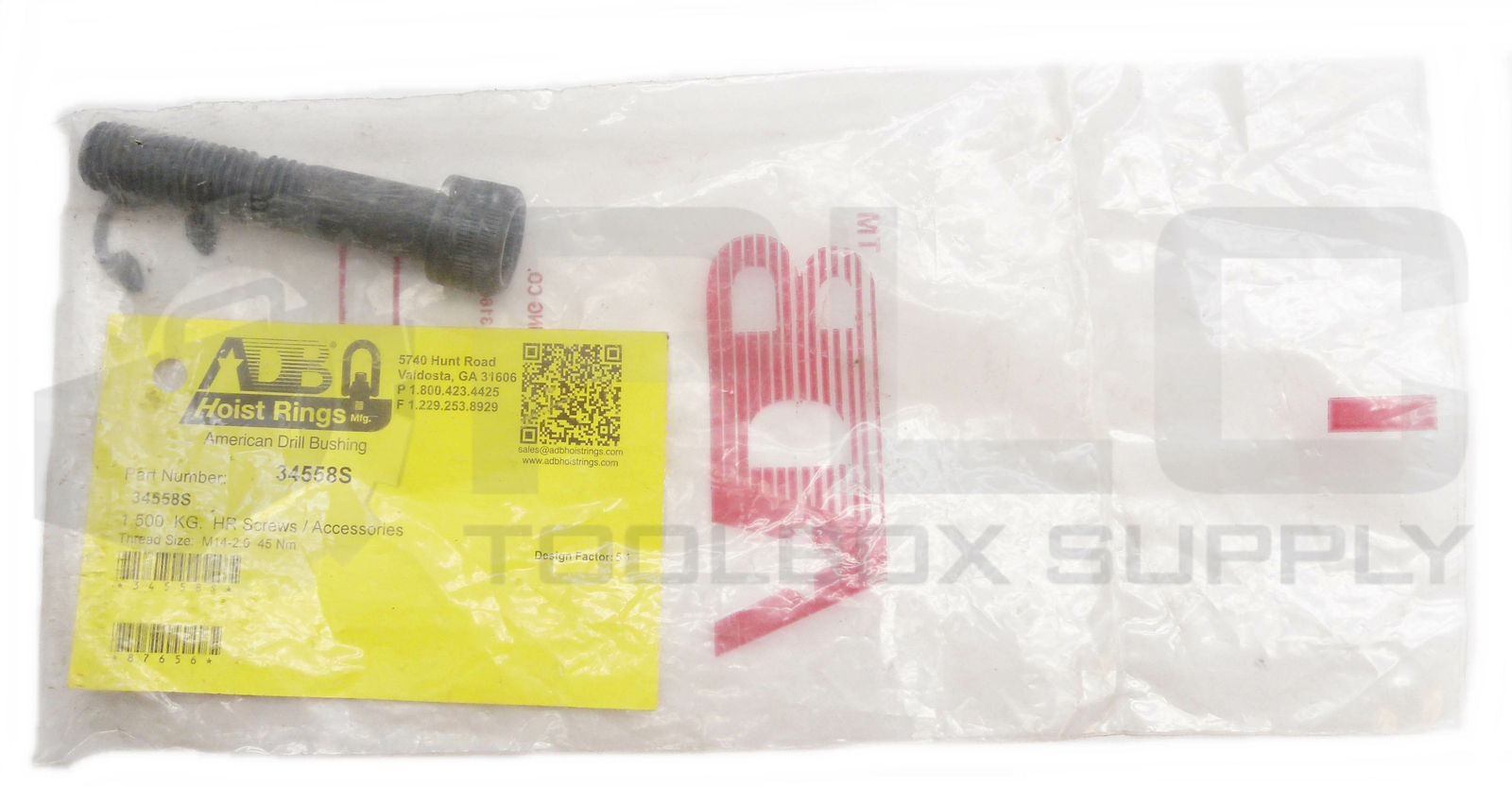 LOT OF 3 NEW AMERICAN DRILL BUSHING 34558S HR SCREW 1,500KG M14-2.0 45 NM