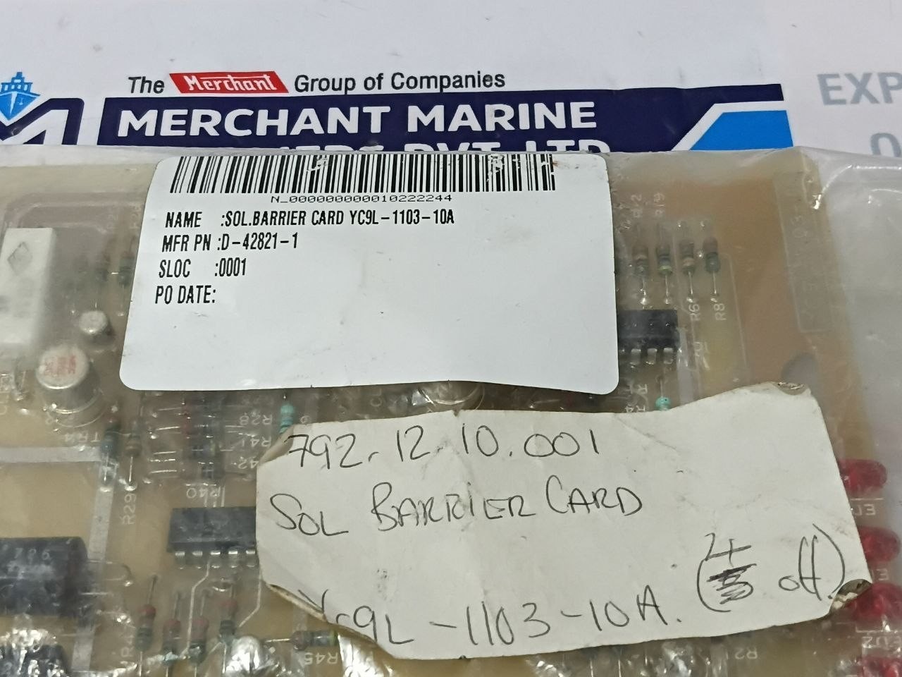 Yuken YC9L-1103-10A Sol Barrier PCB Card D-42821-1