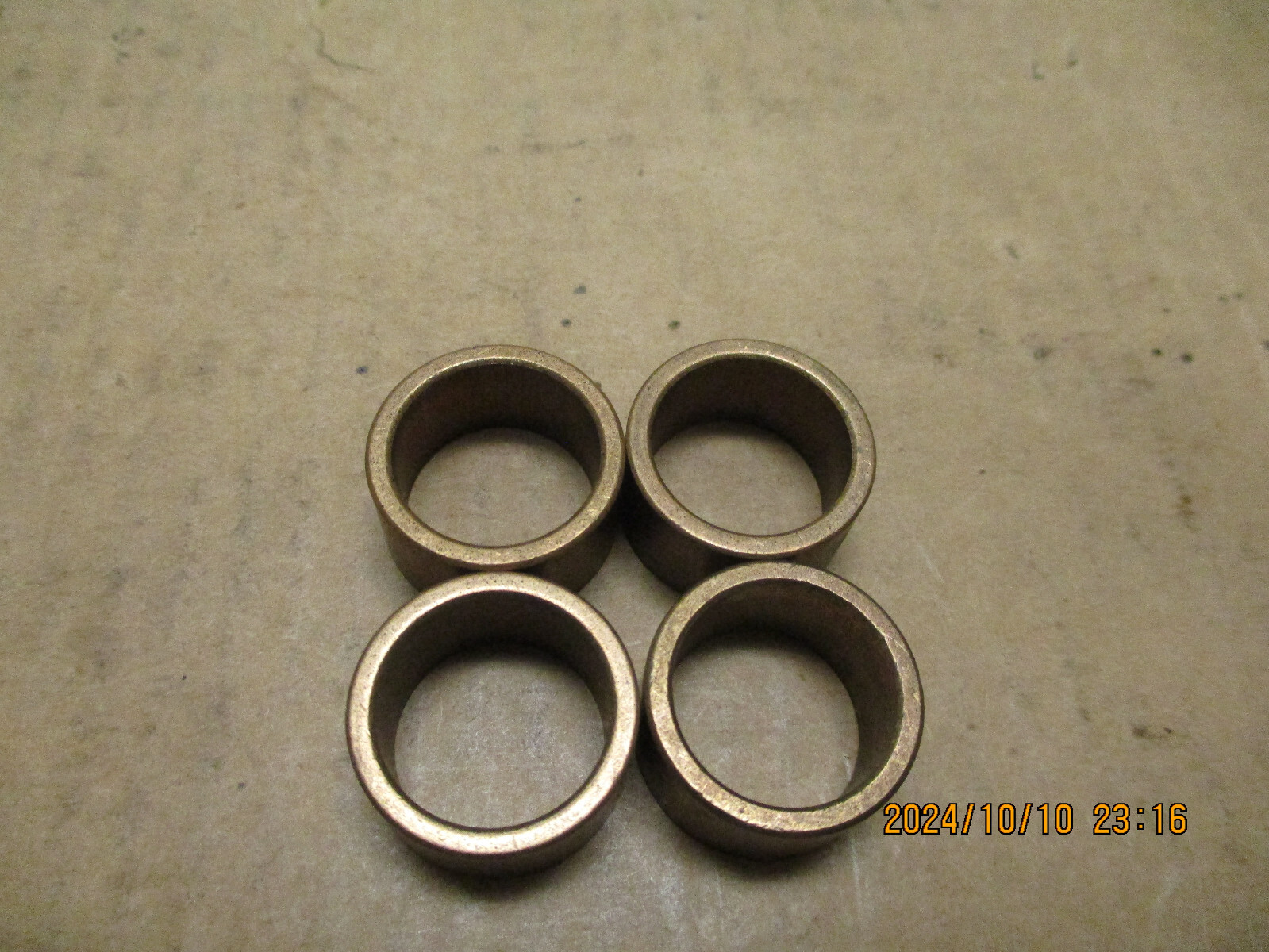 NEW 3/4″ ID X 15/16″ OD X 1/2″ L, OILITE BRONZE BUSHING, 4 PC’S LOT.