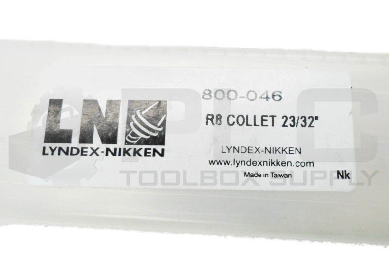NEW LYNDEX-NIKKEN 800-046 R8 COLLET 23/32″