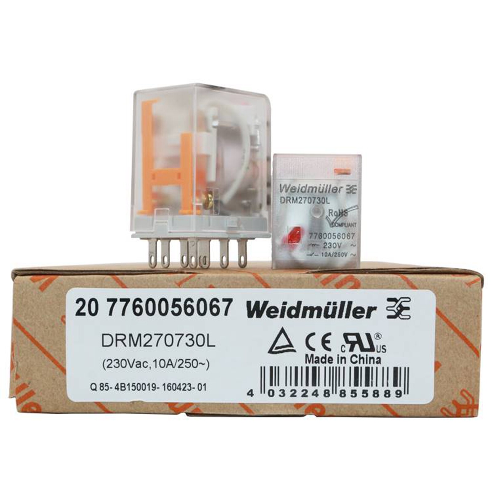 10PCS New WEIDMULLER DRM270730L Intermediate Relay – US Stock