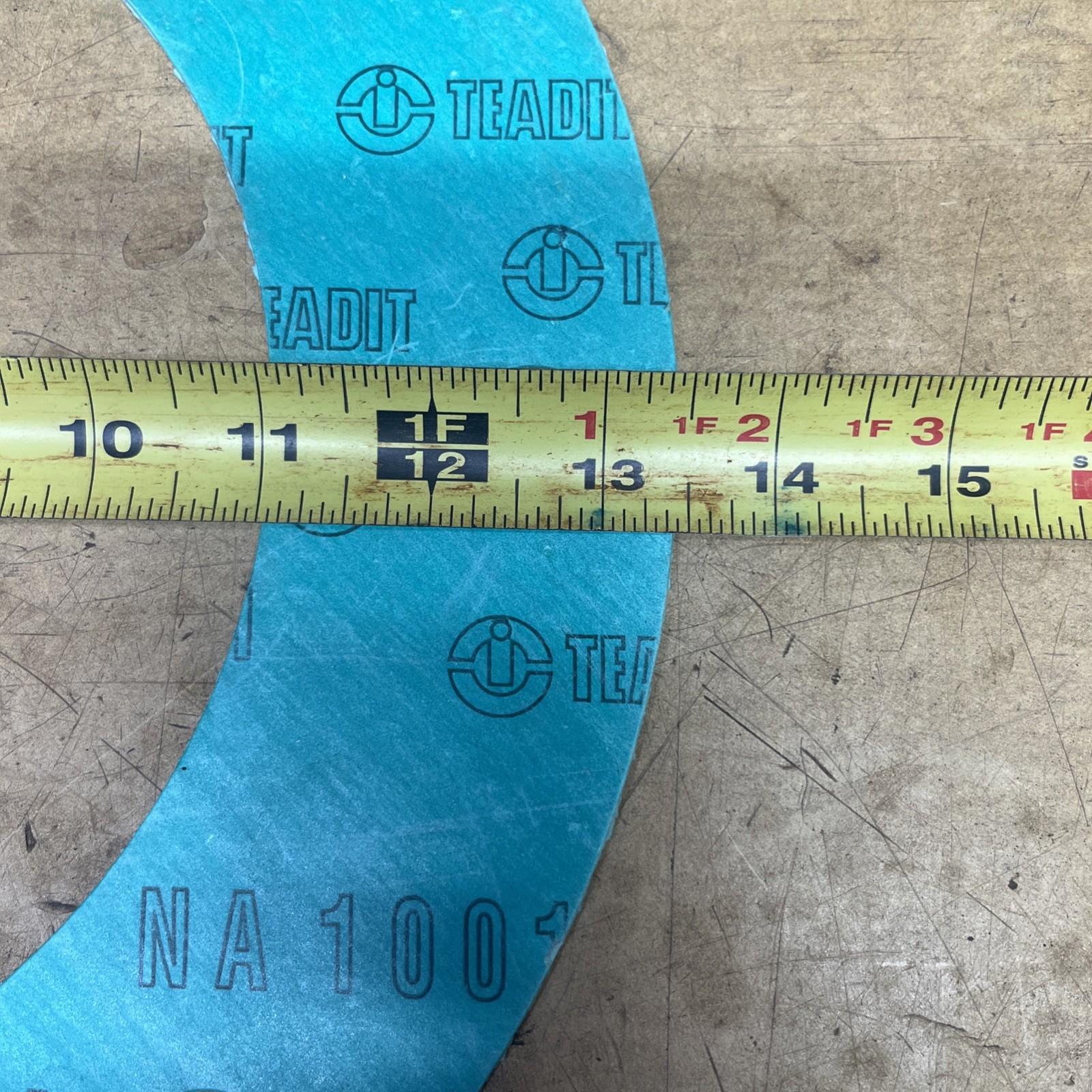 8″ Teadit NA-1001 Full Face 1/8″ 8″ Flange To Flange Flat Gasket
