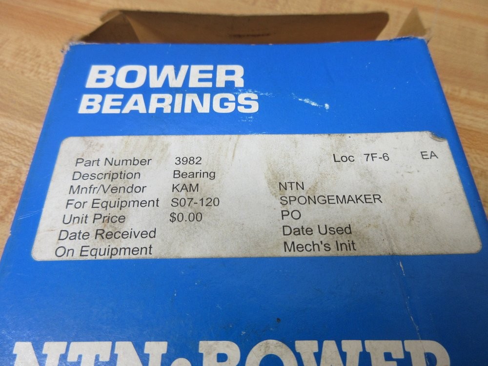 Bower 3982 Cone Bearing