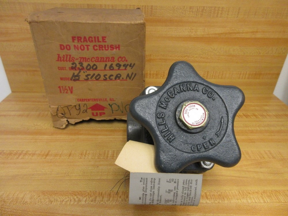Hills-McCanna 1-1/2″ 510 SCR.N1 Diaphragm Valve F-567-5M-4-60