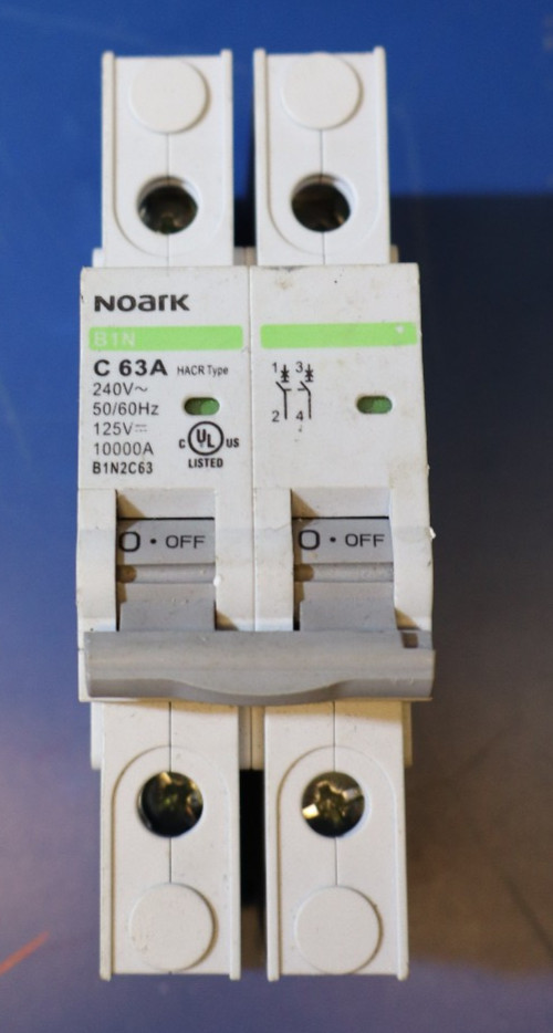 Noark C63A 240V 50/60HZ 10000A Circuit Breaker 2 Pole